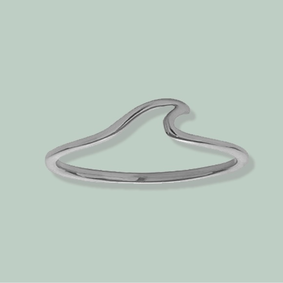 New Sterling Silver Handmade Bohemian Coastal Beach Sea Wave Ring 6 - Picture 8 of 15